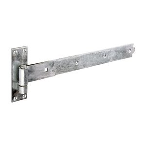 TIMCO 450mm Pair of Straight Band & Hook On Plates - Hot Dipped Galvanised (5055893360132) Plain Bag 1 Pairs HBS450G