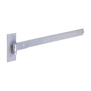 TIMCO 750mm Pair of Straight Band & Hook On Plates - Hot Dipped Galvanised (5055893360163) Plain Bag 1 Pairs HBS750G