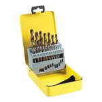TIMCO 19pcs Ground Jobber Drills Set - Cobalt M35 (5055017542642) Case 19 Pieces HSSCO19DS