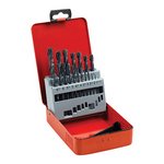 TIMCO 19pcs Roll Forged Jobber Drills Set - HSS (5055017542581) Case 19 Pieces HSSR19DS