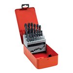 TIMCO 25pcs Roll Forged Jobber Drills Set - HSS (5055017542598) Case 25 Pieces HSSR25DS