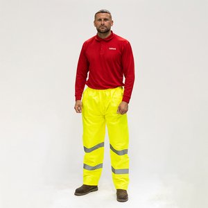 TIMCO X Large Hi-Visibility Elasticated Waist Trousers - Yellow (5056110846033) Bag 1 Each HVETRSXL