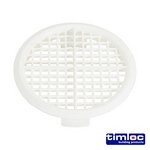 TIMLOC 70mm Timloc Push-in Soffit Vent - White - 1140 (5036889005299) Bag 10 Pieces LOC1140