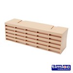 TIMLOC 215 x 69 x 60 60mm Timloc Airbrick - Plastic - Buff - 1201ABBU (5036889006524) Box 20 Pieces LOC1201ABBU