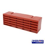 TIMLOC 215 x 69 x 60 60mm Timloc Airbrick - Plastic - Terracotta - 1201ABTE (5036889006548) Box 20 Pieces LOC1201ABTE