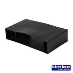 TIMLOC + 100mm 100mm Timloc Underfloor Vent - Horizontal Rear Extension - 1206 (5036889006654) Unit 1 Each LOC1206