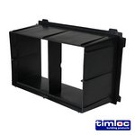 TIMLOC 229 x 152 Timloc Through-Wall Cavity Sleeve Extension - Black - 1236 (5036889009877) Bag 1 Each LOC1236