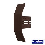 TIMLOC 155 x 105 Timloc Ambi-Verge Eaves Starter - Brown - 99155 (5036889027178) Bag 1 Each LOC99155