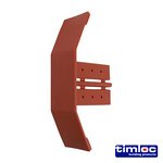 TIMLOC 155 x 105 Timloc Dry Verge Eaves Starter - Terracotta - 99156 (5036889027185) Bag 1 Each LOC99156