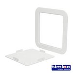 TIMLOC 205 x 205 Timloc Access Panel - Plastic - Clip Fit - White - AP200 (5036889007323) Bag 1 Each LOCAP200