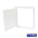 TIMLOC 305 x 305 Timloc Access Panel - Plastic - Hinged - White - AP300 (5036889007330) Bag 1 Each LOCAP300