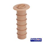 TIMLOC 80mm 80mm Timloc Cavity Wall Drill Vent - Buff - DV2 (5036889017919) Box 50 Pieces LOCDV2