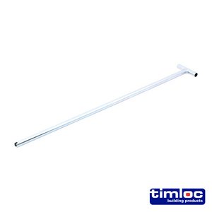 TIMLOC 600mm 600mm Timloc Slotted Loft Door Operating Metal Pole (5036889028410) Bag 1 Each LOCZ1170