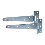 TIMCO 10IN Pair of Light Tee Hinges - Zinc (5055893356388) Plain Bag 1 Pairs LTH10ZB