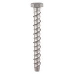 TIMCO 12.0 x 100 Masonry Bolts - Hex - Exterior - Silver (5055893368152) TIMpac 2 Pieces MF12100PRE