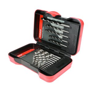 TIMCO 17pcs Ground Jobber & Masonry Drill Set (5055893319338) Case 17 Pieces MIX17SET