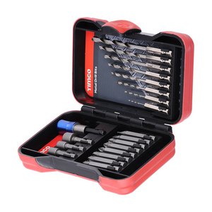TIMCO 20pcs Driver Bit & Ground Jobber Drill Bit Set (5055893319345) Case 20 Pieces MIX20SET