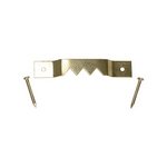 TIMCO 41mm & 63mm Mixed Sawtooth Hangers and Nails - Electro Brass (5055893380352) TIMpac 15 Pieces MIXSTOOTHP