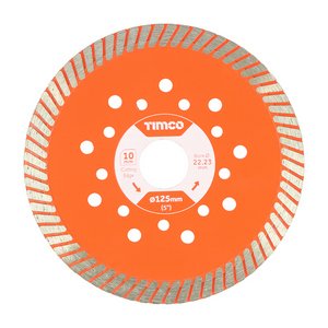 TIMCO 125 x 22.2 Premium Diamond Blade - Turbo Continuous (5055331802125) Box 1 Each MM125222