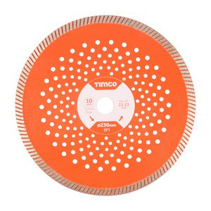 TIMCO 230 x 22.2 Premium Diamond Blade - Turbo Continuous (5055331802132) Box 1 Each MM230222