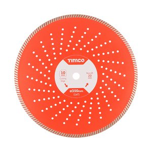 TIMCO 350 x 20 Premium Diamond Blade - Turbo Continuous (5055331802163) Box 1 Each MM35020