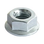 TIMCO M10 Hex Serrated Flange Nuts - Zinc (5055331892805) Box 100 Pieces NF10Z