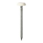 TIMCO 50mm Polymer Headed Pins - Stainless Steel - White (5055893385203) TIMpac 25 Pieces PN50WP