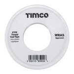 TIMCO 12m x 12mm 12000m PTFE Thread Seal Tape (5056110859002) Pack 2 Pieces PTFE2