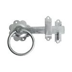 TIMCO 6IN Ring Gate Latch - Plain - Hot Dipped Galvanised (5055893366813) TIMbag 1 Each RGL6GP