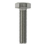 TIMCO M10 x 35 Hex Set Screws - A2 Stainless Steel (5055893341148) Bag 10 Pieces S1035SSX