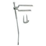 TIMCO 610mm Spring Gate Fastener Set With Staple Catch - Hot Dipped Galvanised (5055893360071) Plain Bag 1 Each SFF610G