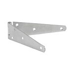 TIMCO 8IN Pair of Medium Strap Tee Hinges - Zinc (5055893356708) Plain Bag 1 Pairs SH8ZB