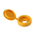 TIMCO To fit 3.0 to 4.5 Screw Hinged Screw Caps - Small - Yellow (5055893386699) TIMbag 100 Pieces SHCCYELLOWP