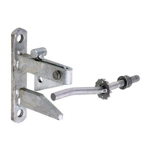 TIMCO 120mm Self Locking Gate Catch With Cranked Striker - Hot Dipped Galvanised (5055893360064) Plain Bag 1 Each SLCG