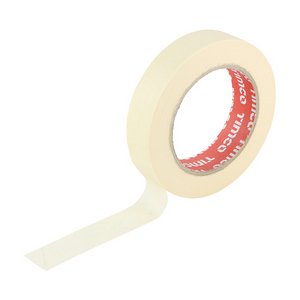 TIMCO 50m x 25mm 50000m Masking Tape - Cream (5055893376881) Roll 1 Each SMT25