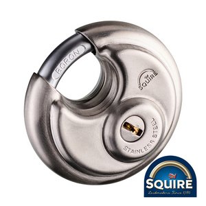 Squire 70mm Stainless Steel Disc Padlock - Keyed Alike - DCL1KA (5012245037586) Box 1 Each SQR701049