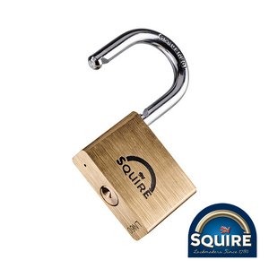 Squire 60mm Premium Brass Lion Padlock - LN60 (5012245003376) Blister Pack 1 Each SQR701307