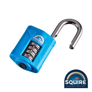 Squire 40mm Combination Padlock - Stainless Steel Closed Shackle - CP40S (5012245029642) Blister Pack 1 Each SQR701361