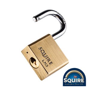 Squire 30mm Premium Brass Lion Padlock - LN3 (5012245002683) Blister Pack 1 Each SQR701437