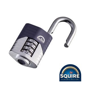 Squire 40mm Vulcan Combination Padlock - Boron Open Shackle - VULCAN COMBI 40 (5012245035643) Blister Pack 1 Each SQR701701