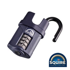 Squire 40mm Combination Padlock - Steel Closed Shackle - CP40CS (5012245024623) Blister Pack 1 Each SQR701825