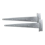 TIMCO 14IN Pair of Strong Tee Hinges - Hot Dipped Galvanised (5055893356654) Plain Bag 1 Pairs STH14GB