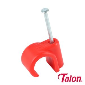 Talon 15mm Nail In Pipe Clip - Red - NCH15 (5055332201323) Bag 100 Pieces TALNCH15
