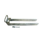 TIMCO 350mm Throw-Over Gate Loop With Lifting Handle - Hot Dipped Galvanised (5055893360033) Plain Bag 1 Each TGLH350G