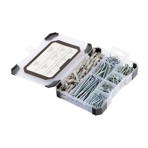TIMCO 251pcs Mixed Tray - Screws Plug & Drill Bit - Zinc (5055893379547) Tray 251 Pieces TRAY240
