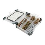 TIMCO 91pcs Mixed Tray - Screws Plug & Drill Bit - Yellow (5055893379585) Tray 91 Pieces TRAY320