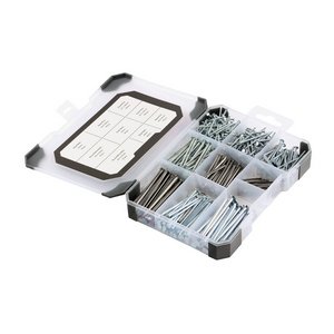 TIMCO 495pcs Mixed Tray - Pins & Nails - Bright (5055893379721) Tray 495 Pieces TRAY680