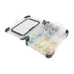 TIMCO 133pcs Mixed Tray - Hooks & Eyes (5055893379738) Tray 133 Pieces TRAY700