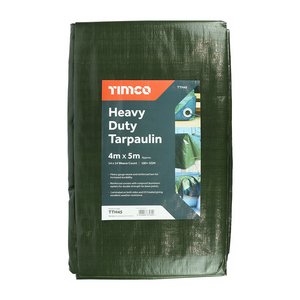 TIMCO 4 x 5m Tarpaulin - Heavy Duty (5055893371800) Bag 1 Each TTH45