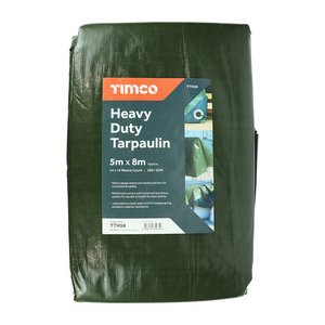 TIMCO 5 x 8m Tarpaulin - Heavy Duty (5055893371817) Bag 1 Each TTH58